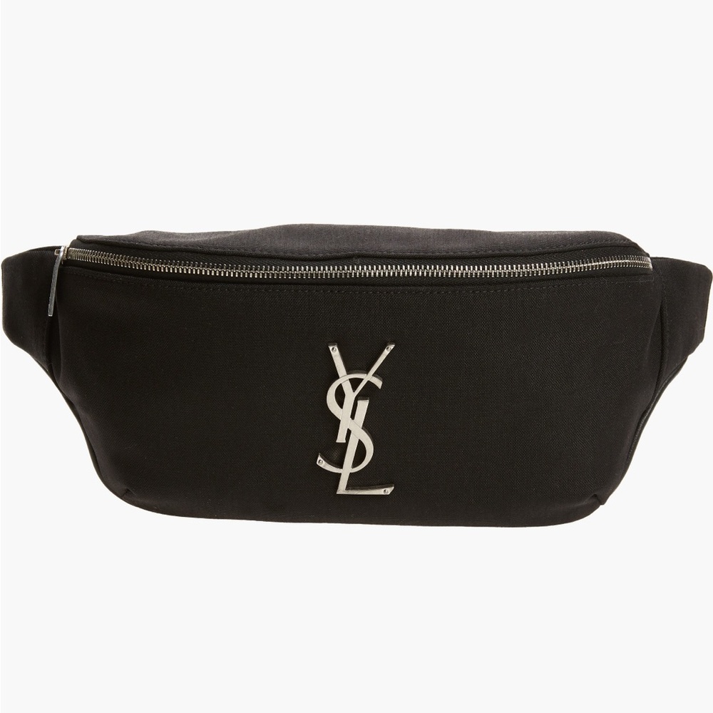 CASSANDRE CLASSIC CROSSBODY BAG IN CANVAS AND LEATHER
BLACK- carried once!